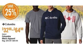 Bass Pro Select columbia men's apparel offer