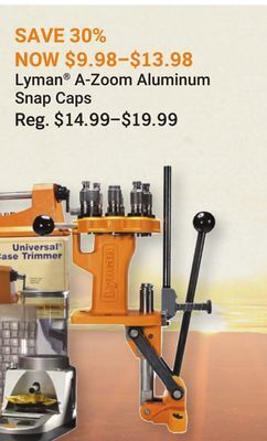 Bass Pro Lyman® a-zoom aluminum snap caps offer