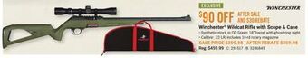 Bass Pro Winchester® wildcat rifle with scope & case offer