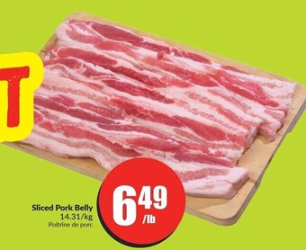 FreshCo Sliced Pork Belly offer