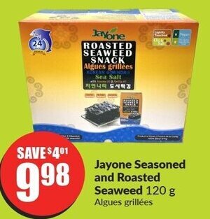FreshCo Jayone Seasoned and Roasted Seaweed 120 g offer