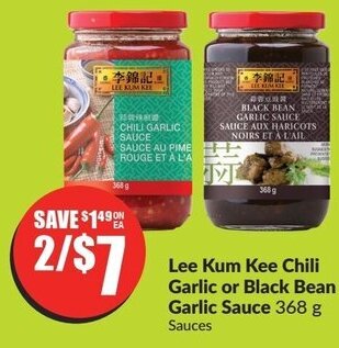FreshCo Lee Kum Kee Chili Garlic or Black Bean Garlic Sauce 368 g offer