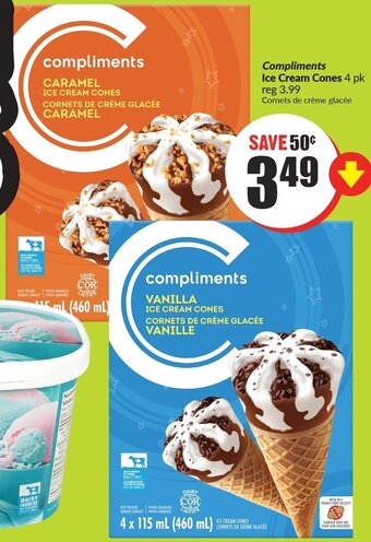 FreshCo compliments ICE CREAM CONES offer