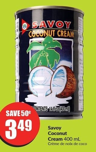 FreshCo Savoy Coconut Cream 400 mL offer