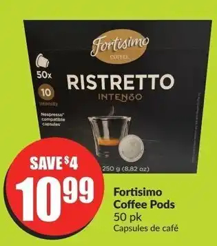 FreshCo Fortisimo Coffee Pods 50 pk offer