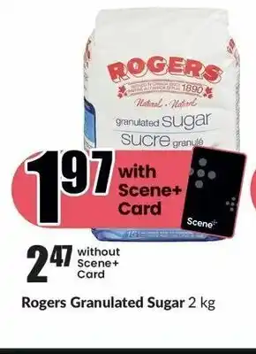 FreshCo Rogers Granulated Sugar 2 kg offer