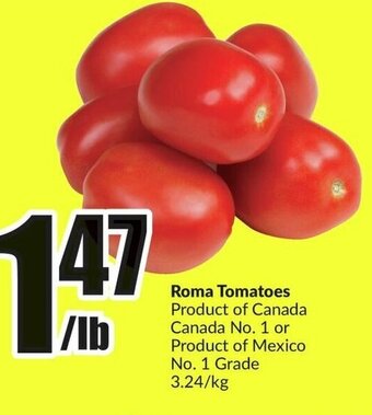 FreshCo Roma Tomatoes offer