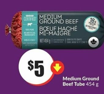FreshCo Medium Ground Beef Tube 454 g offer