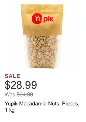 Costco Yupik Macadamia Nuts, Pieces, 1 kg offer