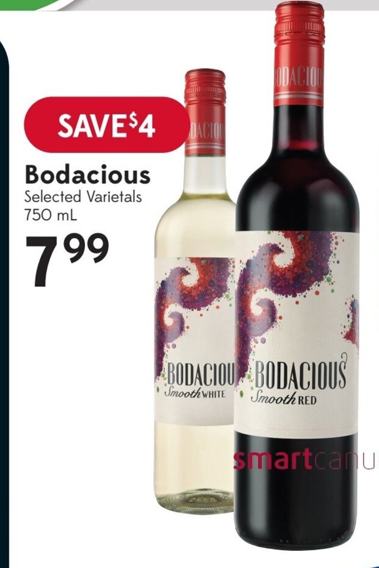 Sobeys Bodacious Selected Varietals 750 mL offer