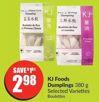 FreshCo Kj foods dumplings offer