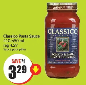 FreshCo Classico pasta sauce offer