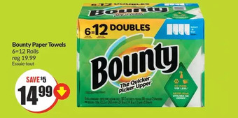 FreshCo Bounty paper towels offer