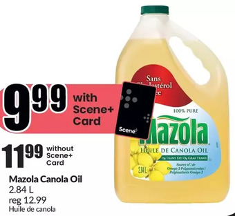 FreshCo Mazola canola oil offer
