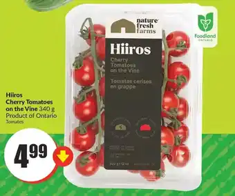 FreshCo Hiiros cherry tomatoes on the vine offer