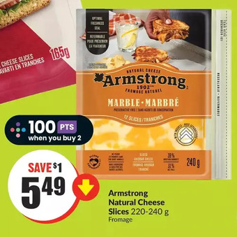FreshCo Armstrong natural cheese slices offer