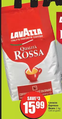 FreshCo Lavazza espresso beans offer