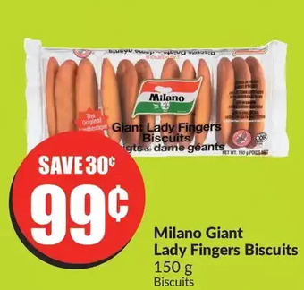 FreshCo Milano giant lady fingers biscuits offer