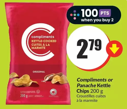 FreshCo Compliments or panache kettle chips offer