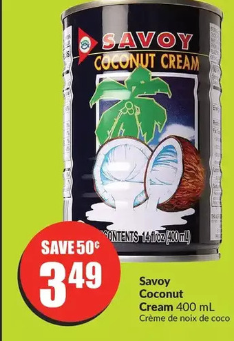 FreshCo Savoy coconut cream offer