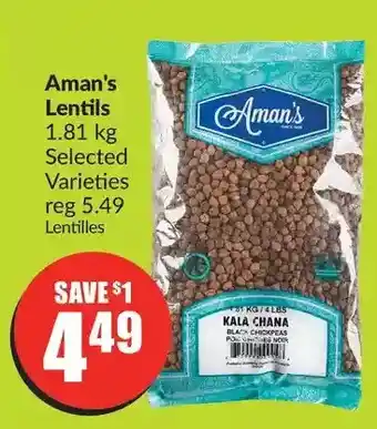 FreshCo Aman's lentils offer
