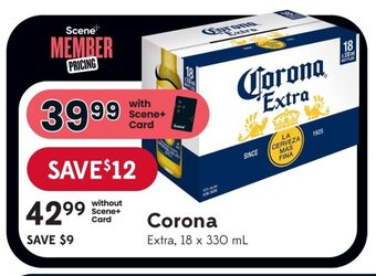 Sobeys Corona Extra, 18 x 330 mL offer