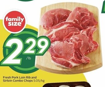 Sobeys Fresh Pork Loin Rib and Sirloin Combo Chops offer