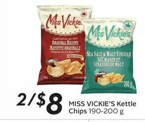 Sobeys MISS VICKIE'S Kettle Chips 190-200 g offer