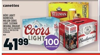 Metro BIÈRE LABATT BUDWEISER offer
