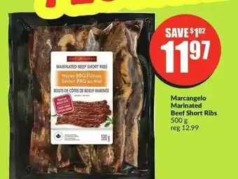 FreshCo Marcangelo Marinated Beef Short Ribs 500g offer