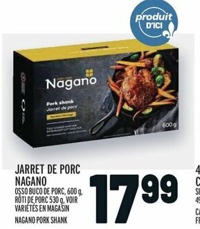 Metro JARRET DE PORC NAGANO OSSO BUCO DE PORC, 600 g offer