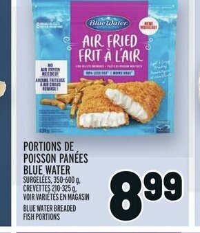 Metro PORTIONS DE POISSON PANÉES BLUE WATER offer