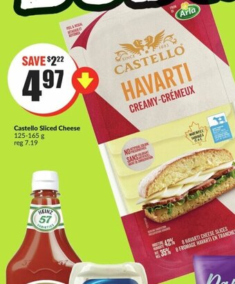FreshCo Castello Sliced Cheese 125-165 g offer