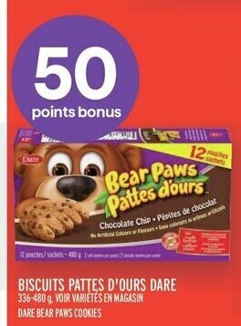 Metro DARE BEAR PAWS COOKIES offer