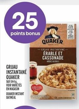 Metro QUAKER INSTANT OATMEAL offer