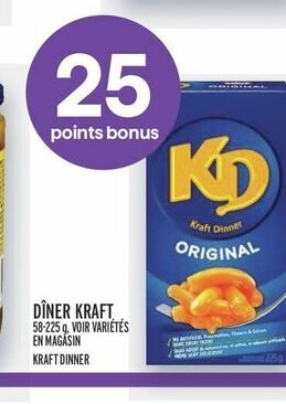 Metro Kraft dinner offer