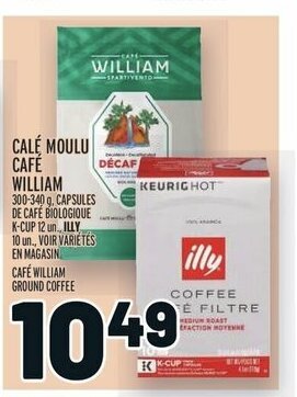 Metro CAFÉ WILLIAM GROUND COFFEE offer