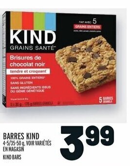 Metro KIND BARS offer