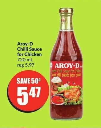 FreshCo Aroy-D Chilli Sauce for Chicken 720 mL offer