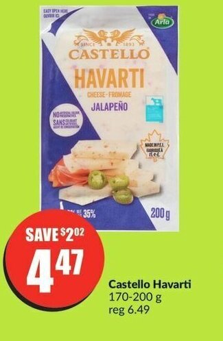 FreshCo Castello Havarti 170-200 g offer