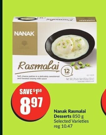 FreshCo Nanak Rasmalai Desserts 850 g offer