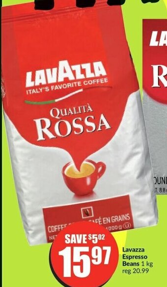 FreshCo Lavazza Espresso Beans 1 kg offer