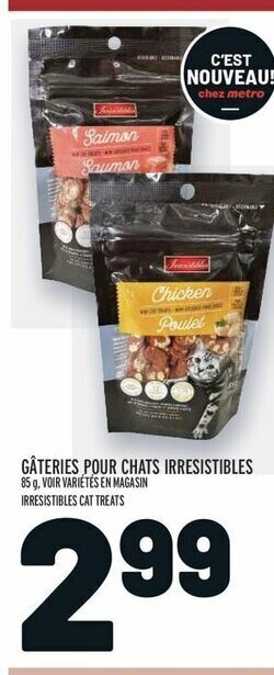 Metro IRRESISTIBLES CAT TREATS offer