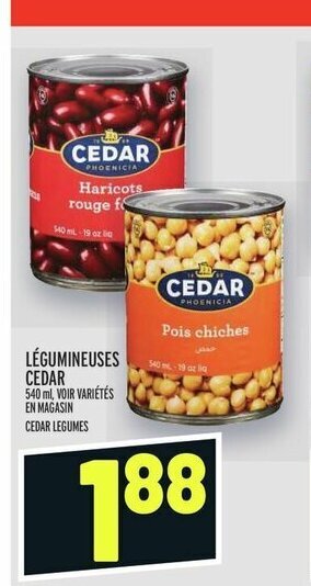 Metro LÉGUMINEUSES CEDAR 540 ml offer