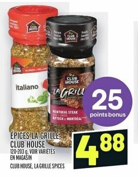 Metro CLUB HOUSE, LA GRILLE SPICES offer