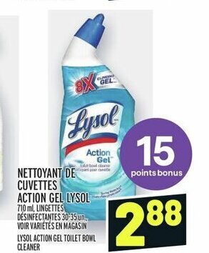 Metro LYSOL ACTION GEL TOILET BOWL CLEANER offer