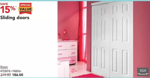 Lowe's Sliding doors offer