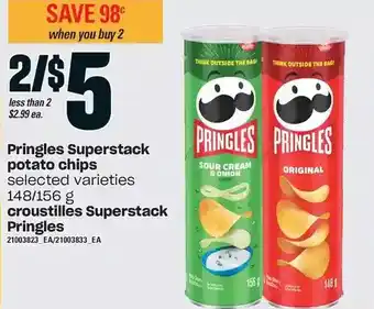 Valu-mart Pringles superstack potato chips offer