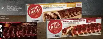 Loblaws Swiss chalet pork back ribs honey garlic or smoky bbq offer