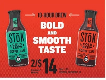 Loblaws Stok cold brew coffee offer